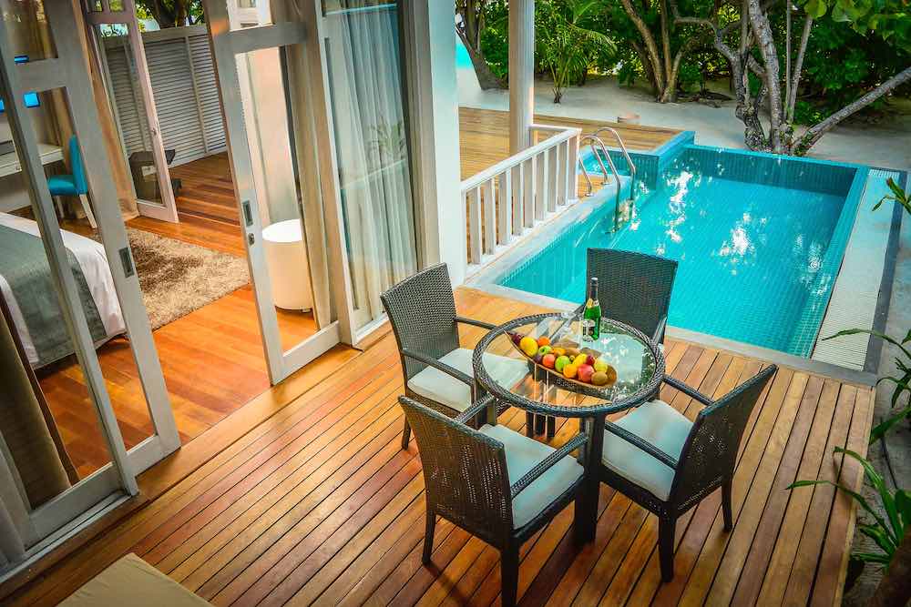 Beach Duplex Suite with Private Pool at NH Maldives Kuda Rah Resort, view 2